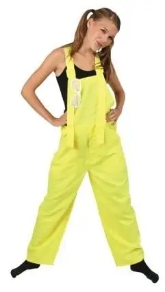 Fluor Geel Tuinbroek Kids