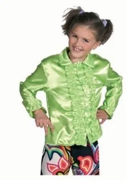 Kinder Roezel Blouse Lime Groen